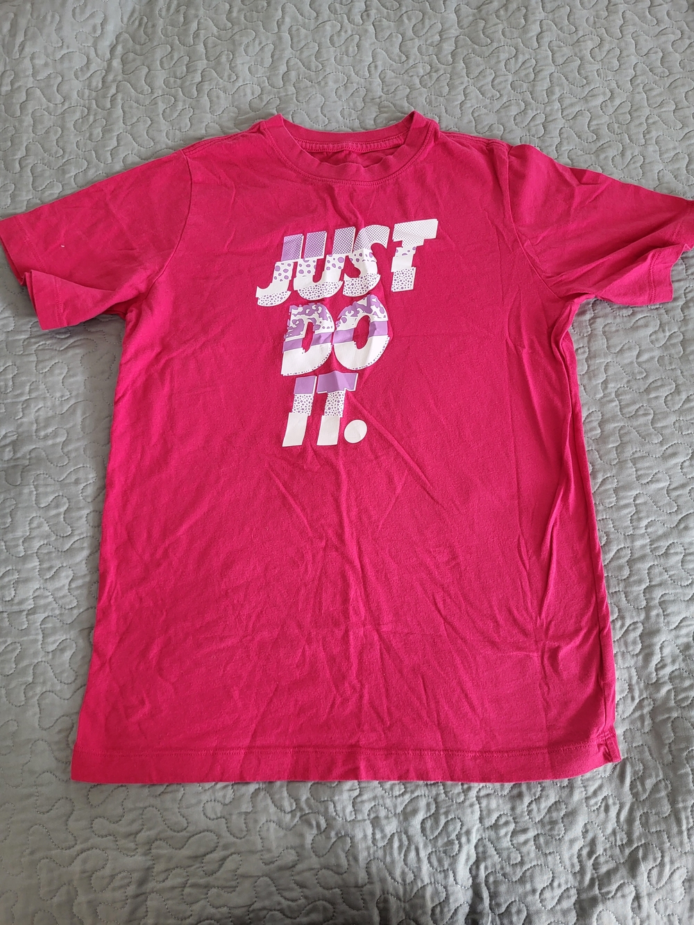 Nike Kids Hot Pink "Just Do It." Graphic Tee